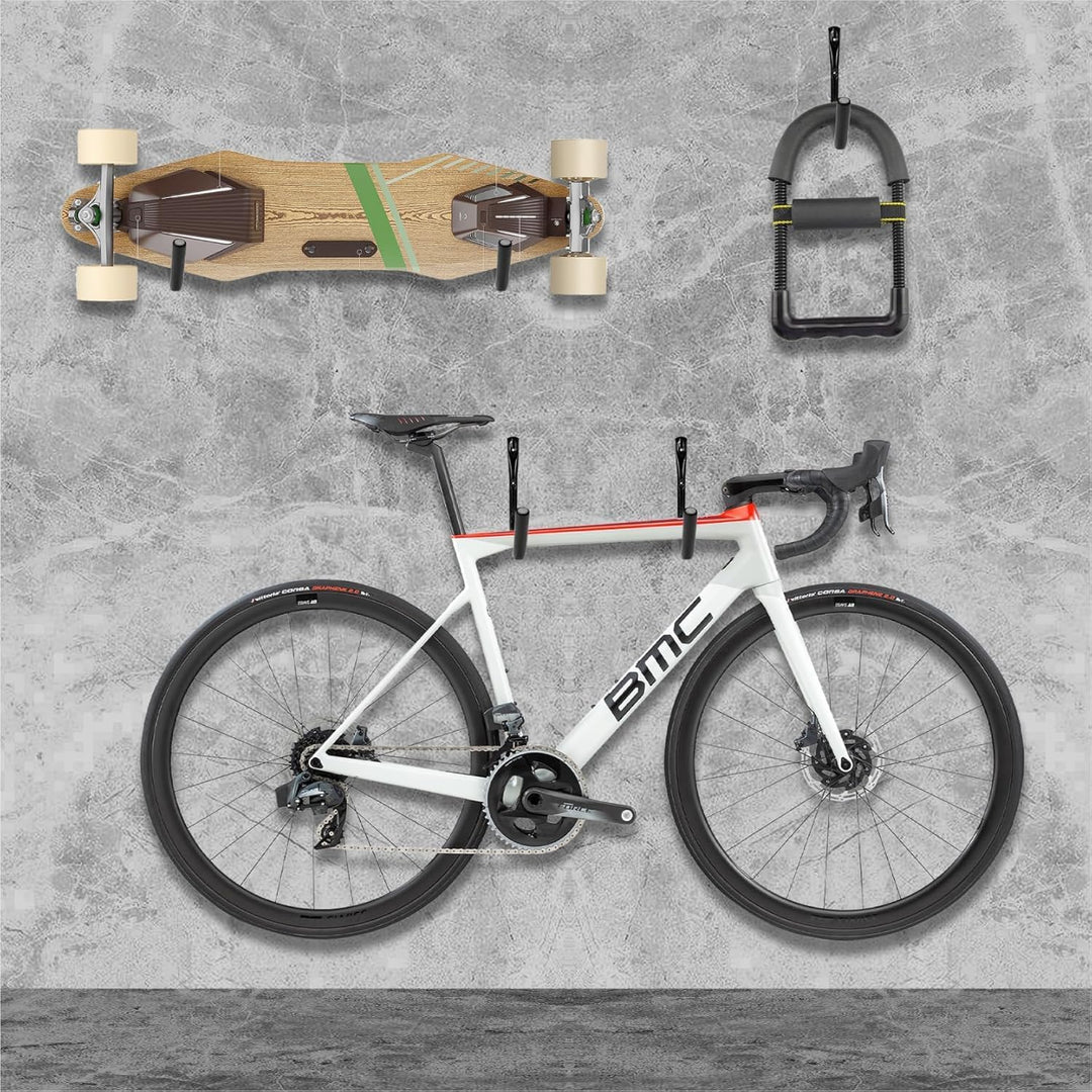 Garagenhaken, 10 Stück Wandhalterung Garagenaufbewahrung Werkzeugaufhänger mit 9,8" Jumbo-Arm, Hochl