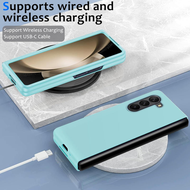Z Fold 5 Hülle, Handyhülle für Samsung Galaxy Z Fold 5 Hülle (2023 Neu), Flüssiges Silikon Ultra Dün
