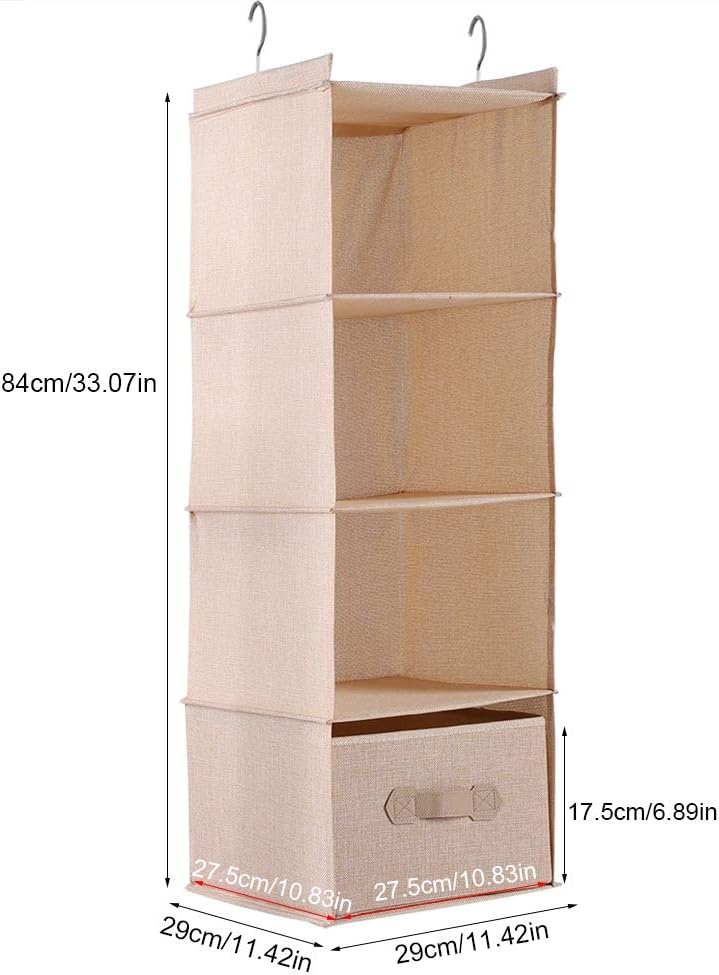 Alvinlite Hängender Kleiderschrank Organizer Aufbewahrungsorganisator Kleiderständer Regale mit Schu