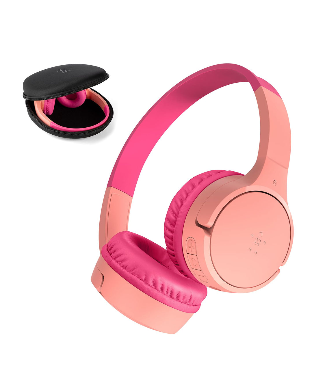 Belkin SoundForm Mini kabelloser Kinderkopfhörer mit integriertem Mikrofon und lustigen Aufklebern,