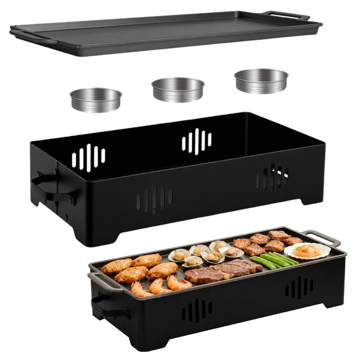 BBQ Warmhalteplatte, Fleischwarmhalter FüR Grillen, Warmhaltebehälter für Essen & Grillgut, Speisenw
