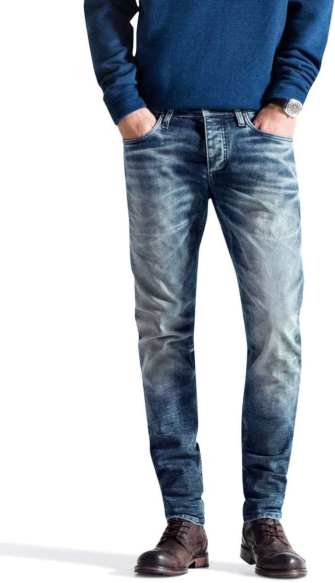 JACK &amp; JONES - Glenn Original - JJ887 - Slim Fit - Herren Jeans Hose 30W / 32L Blau (Blue Denim), 30
