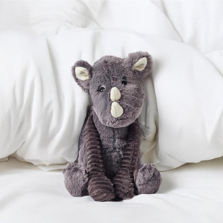 Les Déglingos Ptipotos by Plüschtier Grobisou Das graue Nashorn, originell, ideales Kuscheltier ab d