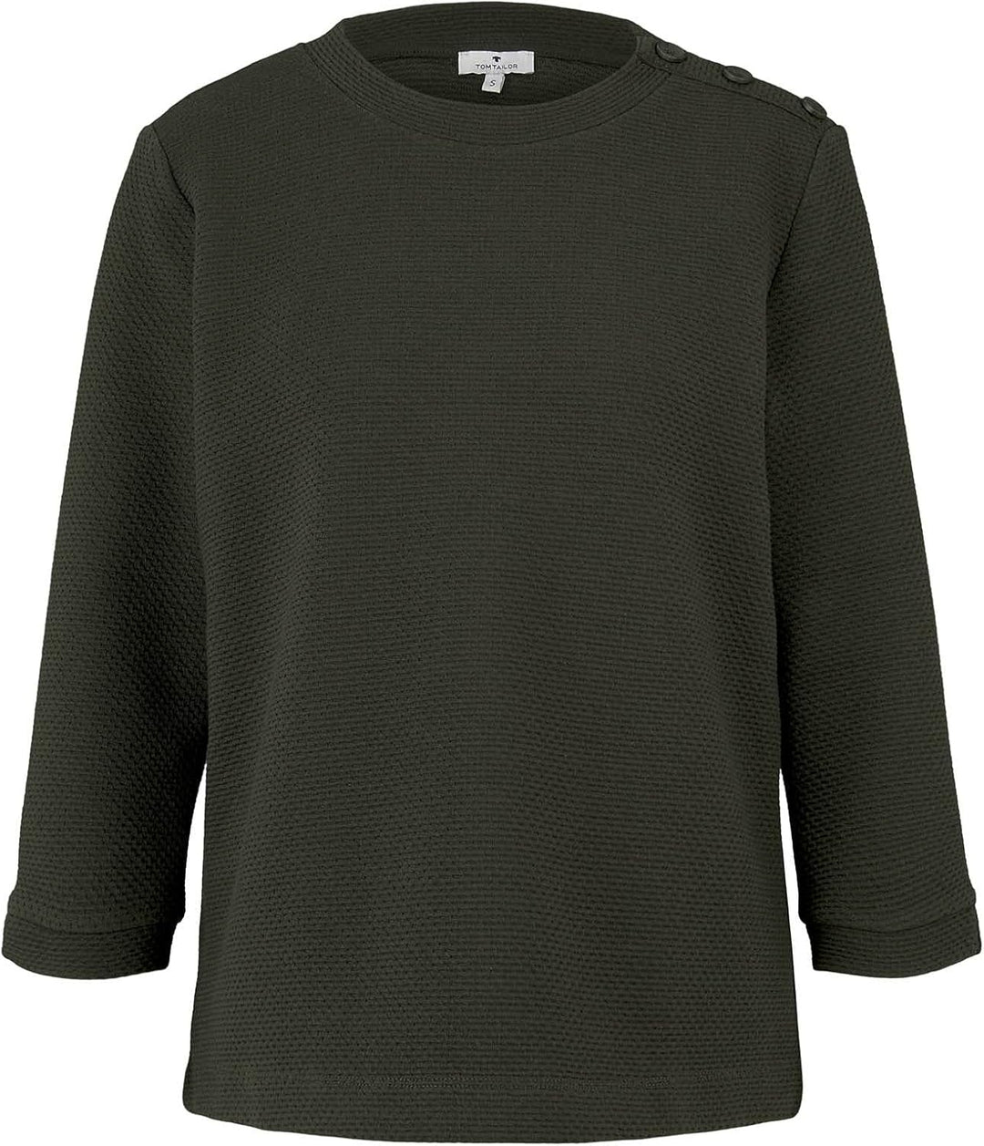 TOM TAILOR Damen Sweatshirt dunkelgrün S