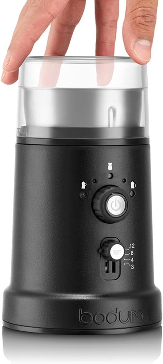 Bodum BISTRO Kaffeemühle elektrisch verstellbar 150 Watt, Metallisch