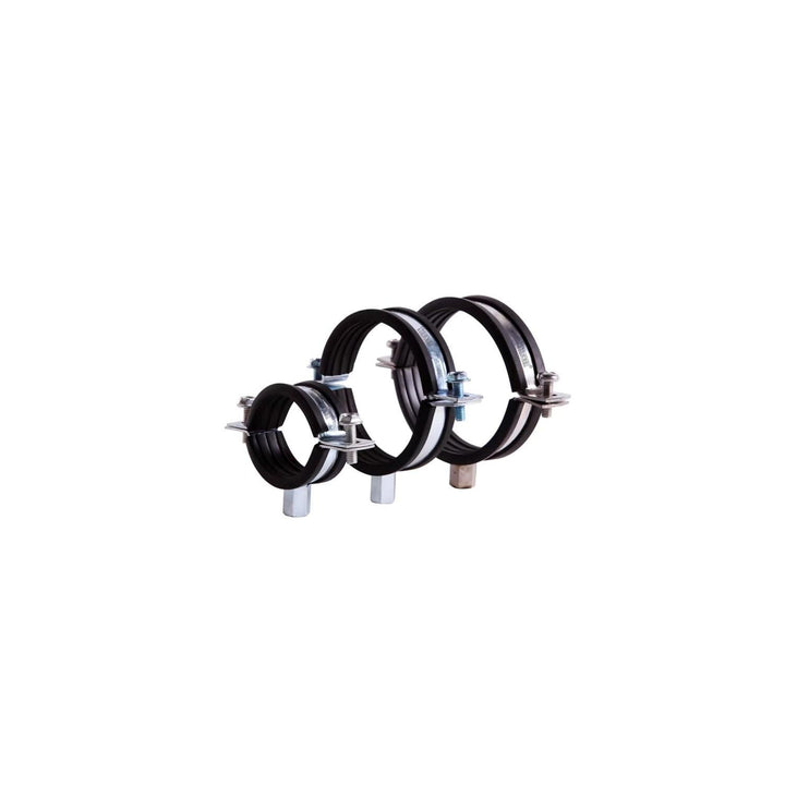 20-112mm Schraubrohrschelle verzinkt mit Gummieinlage Zweischraubenschelle 81-86 mm 10 Stück, 81-86