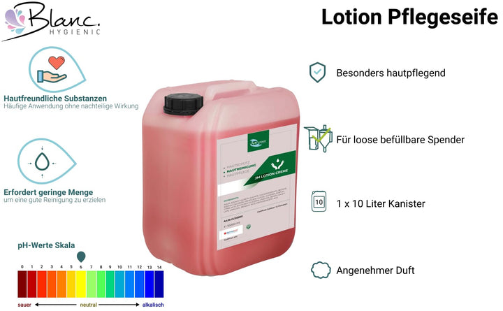 Blanc HYGIENIC Flüssigseife Lotion Soap, 1x 10 Liter Kanister – Seife für die Hände, dermatologisch