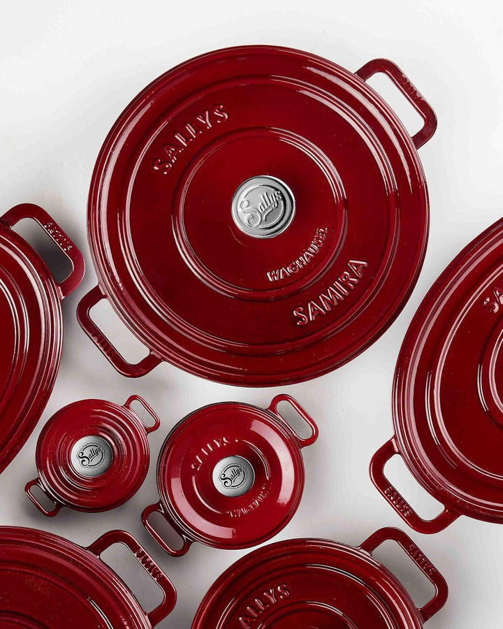 Sallys 'Samira' Deluxe Gusseisentopf - Robustes und Hochwertiges Kochjuwel für Perfektes Garen - für
