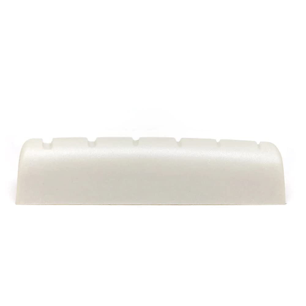TUSQ PQ-M600-L0 Gitarrensattel, für Martin Style Gitarren (Linkshänder), gekerbt, Nussbaum