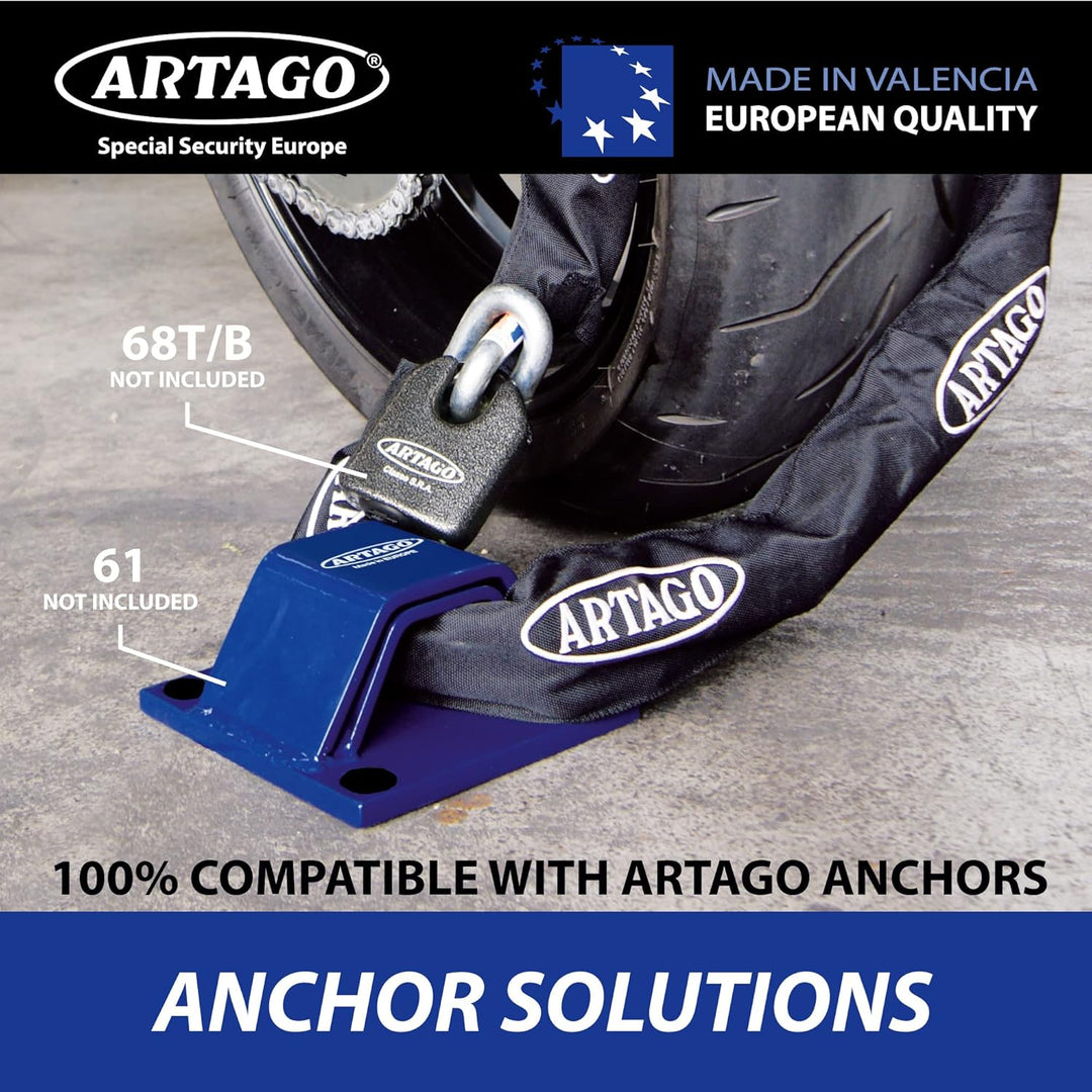 Artago 14.100 Kette Motorrad kombinierbar ø15 homologiert SOLD SECURE GOLD, besondere Sicherheit BUN