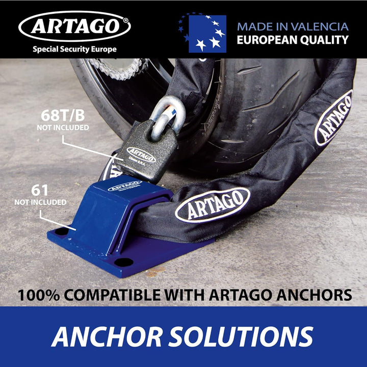 Artago 14.100 Kette Motorrad kombinierbar ø15 homologiert SOLD SECURE GOLD, besondere Sicherheit BUN