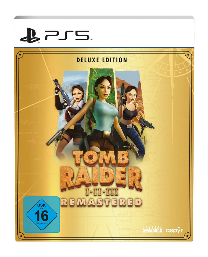 Tomb Raider 1-3 Remastered Starring Lara Croft Deluxe Edition - PS5 PlayStation 5 Deluxe Edition, Pl