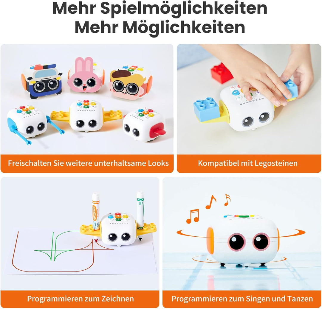 Tale-Bot Pro Klassenzimmer-Set für Kinder von 3-5 Jahren, STEM-Programmier-Roboter-Set für Schulbeda