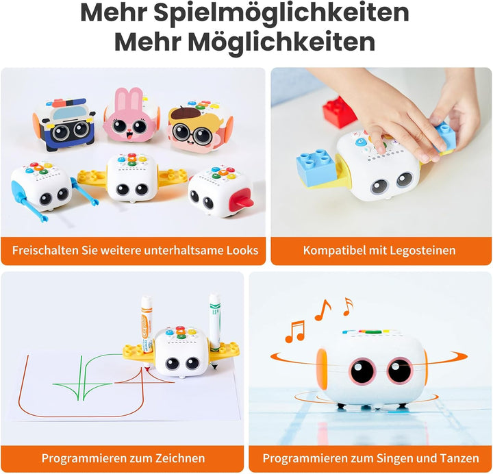 Tale-Bot Pro Klassenzimmer-Set für Kinder von 3-5 Jahren, STEM-Programmier-Roboter-Set für Schulbeda