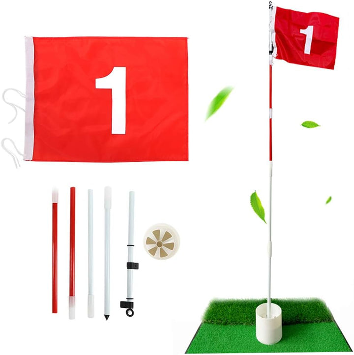 Mini Golf Fahnenstangen, Miniatur Golfflaggenstab Zum Üben Von Puttingen Flaggen Hof Golfnadel Lochb