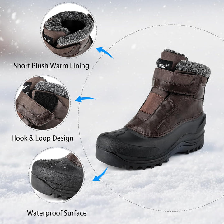 riemot Wanderschuhe Damen Herren Wasserdicht Trekkingschuhe Slip-on Leicht Rutschfest Outdoorschuhe