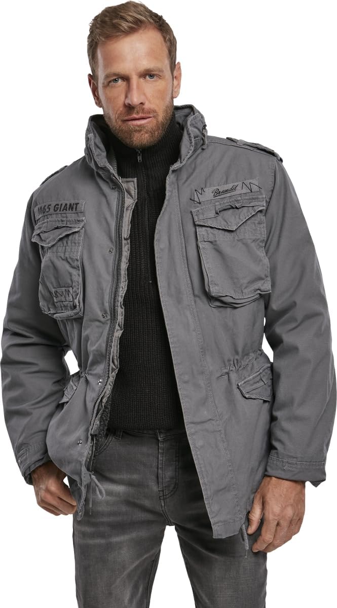 Brandit M65 Giant Männer Winterjacke woodland Basics M charcoal grey, M charcoal grey