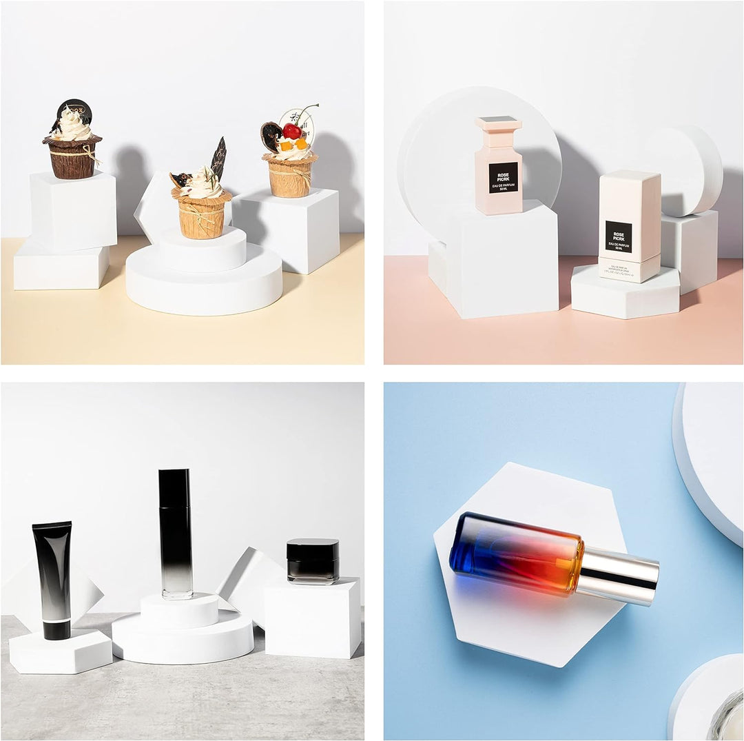 Selens Fotografie Requisiten Geometrische Würfelschaumformen 6 Stück Weiss Hintergrund Schaum Requis