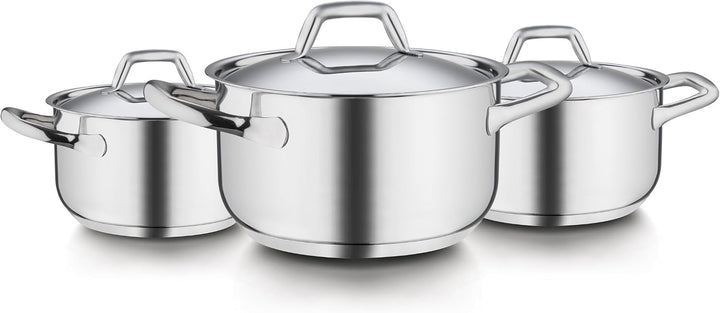 Barazzoni Chef Line Stielkasserolle Zwei Griffen cm 20 Stahl, cm 20