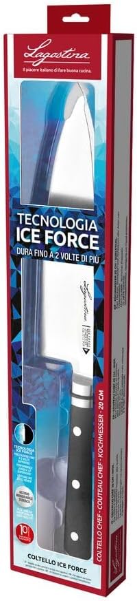 Lagostina Iceforce Mehrzweckmesser 11 cm aus Edelstahl mit gekühlter Klinge, ideal zum Schneiden all