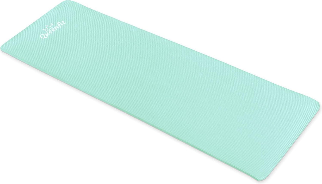 Queenfit NBR Yogamatte - Trainingsmatte 180x61cm - Fitness - Gymnastikmatte - Tragegurte - Pilates -