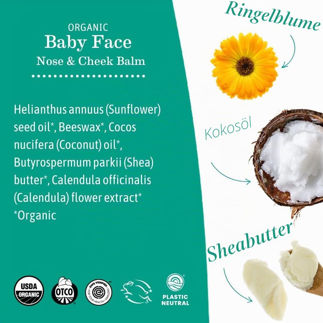 Earth Mama - Baby Face Bio Nasen- und Wangenbalsam – 59 ml