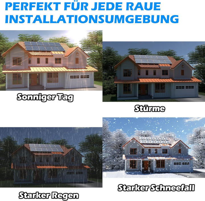 Warmfay Solar Halterung Ziegeldach Montageset, Erweitert Photovoltaik Montageschiene Dachhaken Solar