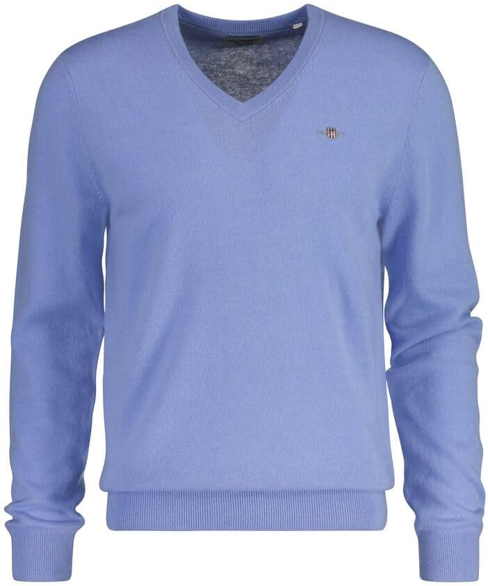 Gant Herren Extrafine Lambswool V-Neck Pullover (1er Pack) XXL Clear Sky, XXL Clear Sky