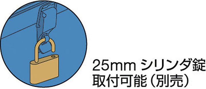 TRUSCO Y-410-B Winkelwerkzeugkoffer, 433 x 168 x 173,5 mm, Blau Blau 433X168X173.5, Blau 433X168X173