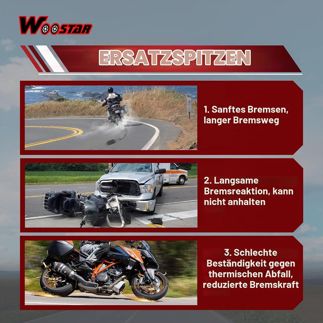 WOOSTAR Hydraulische Bremssattel Vorne Ersatz für 90ccm 110ccm 125ccm Taotao Peace SSR SDG Lifan Dir