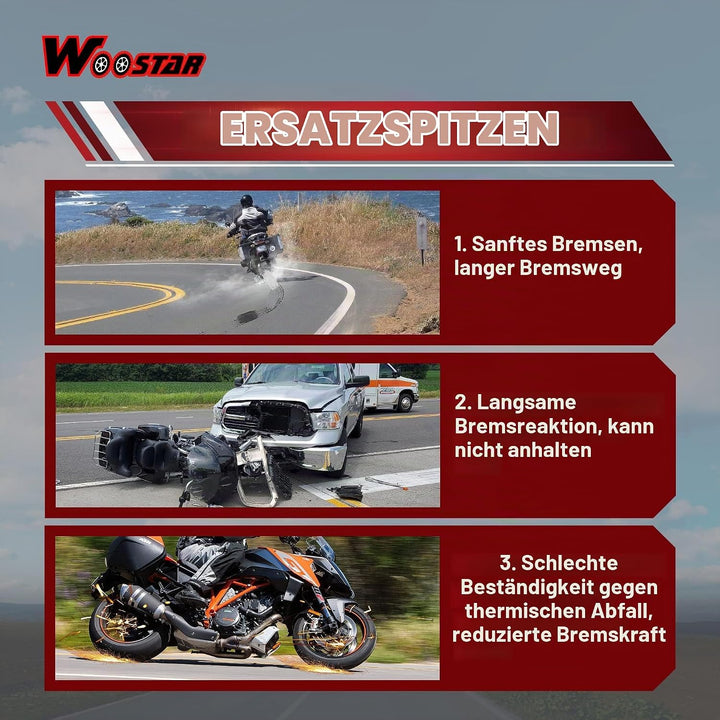 WOOSTAR Hydraulische Bremssattel Vorne Ersatz für 90ccm 110ccm 125ccm Taotao Peace SSR SDG Lifan Dir