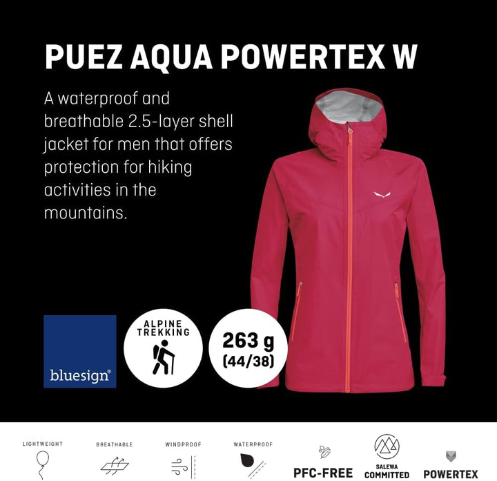 Salewa Damen Puez (Aqua 3) Ptx W Jkt Regenjacken XXS MAUI BLUE, XXS MAUI BLUE
