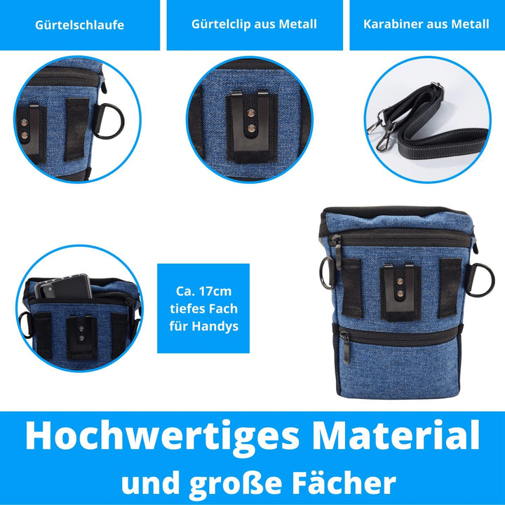 Premium Leckerlibeutel für Hunde - Perfekt für die Welpenerziehung & das Training - Funktional, prak