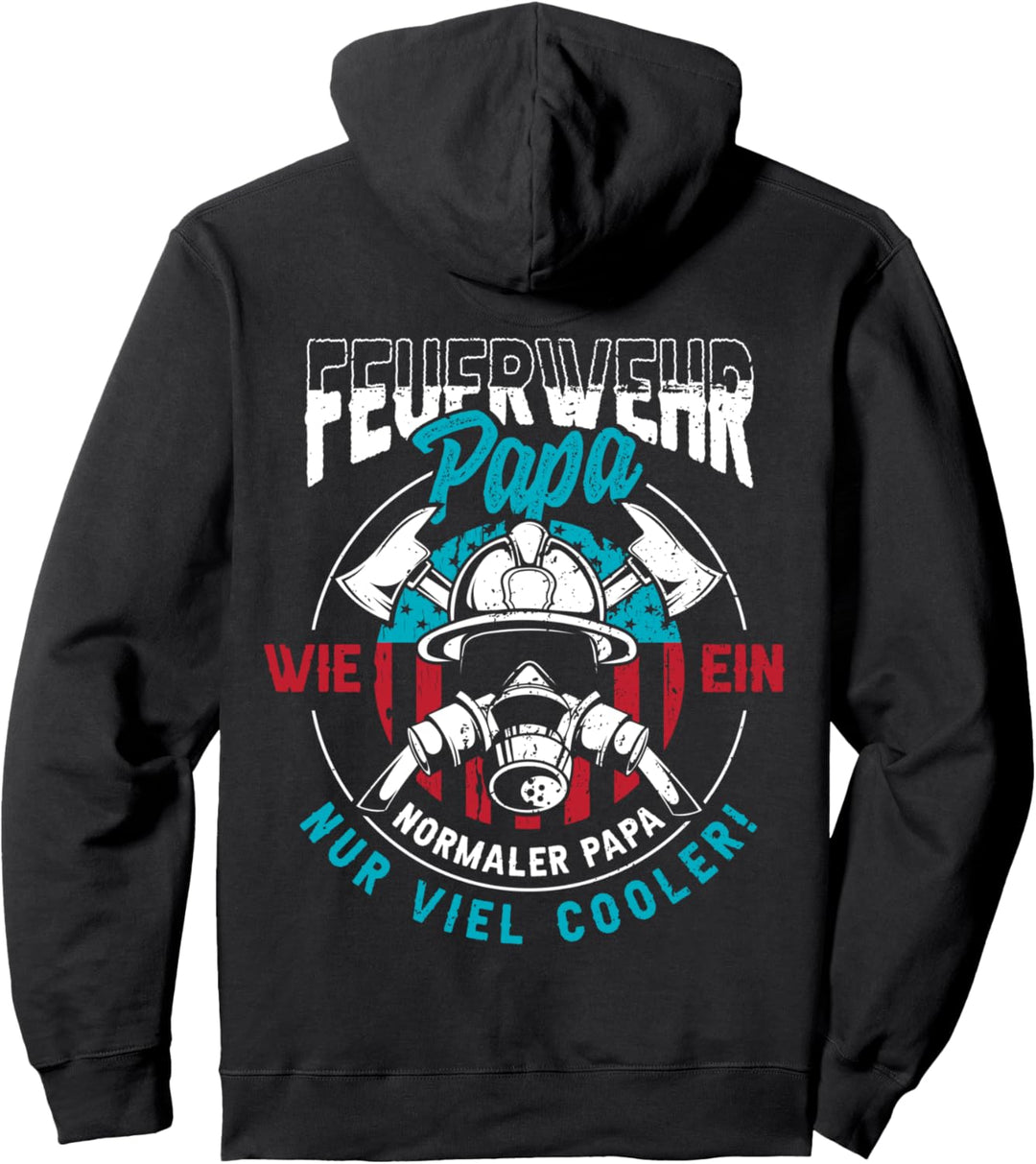 Feuerwehr Papa | Feuerwehrmann Vater Geschenkidee Vatertag Pullover Hoodie