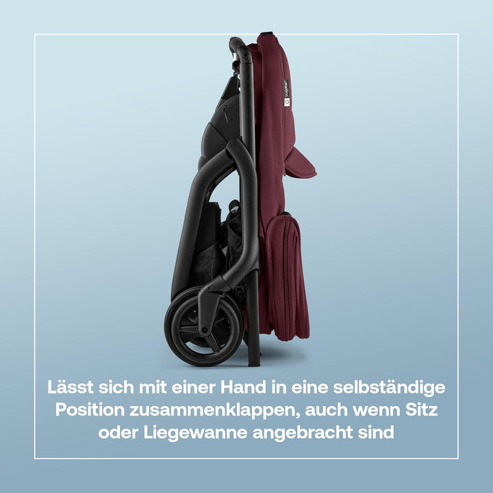Bugaboo Dragonfly Liegewanne mit Lüftungsfenstern, einhändig faltbar in jeder Position, kompatibel m