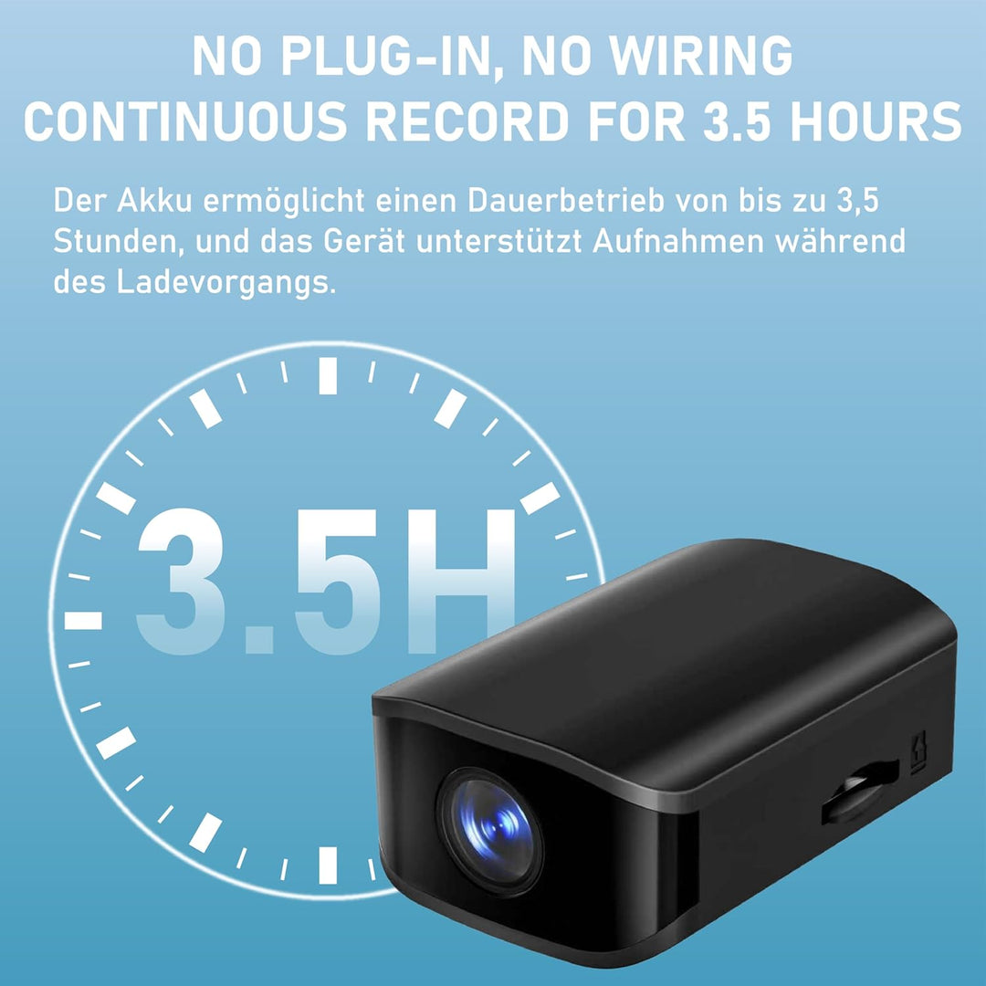 Mini-Hauskamera, 1080P HD Innen-Sicherheitskamera, Überwachungskamera für Kinder und Haustiere, mit