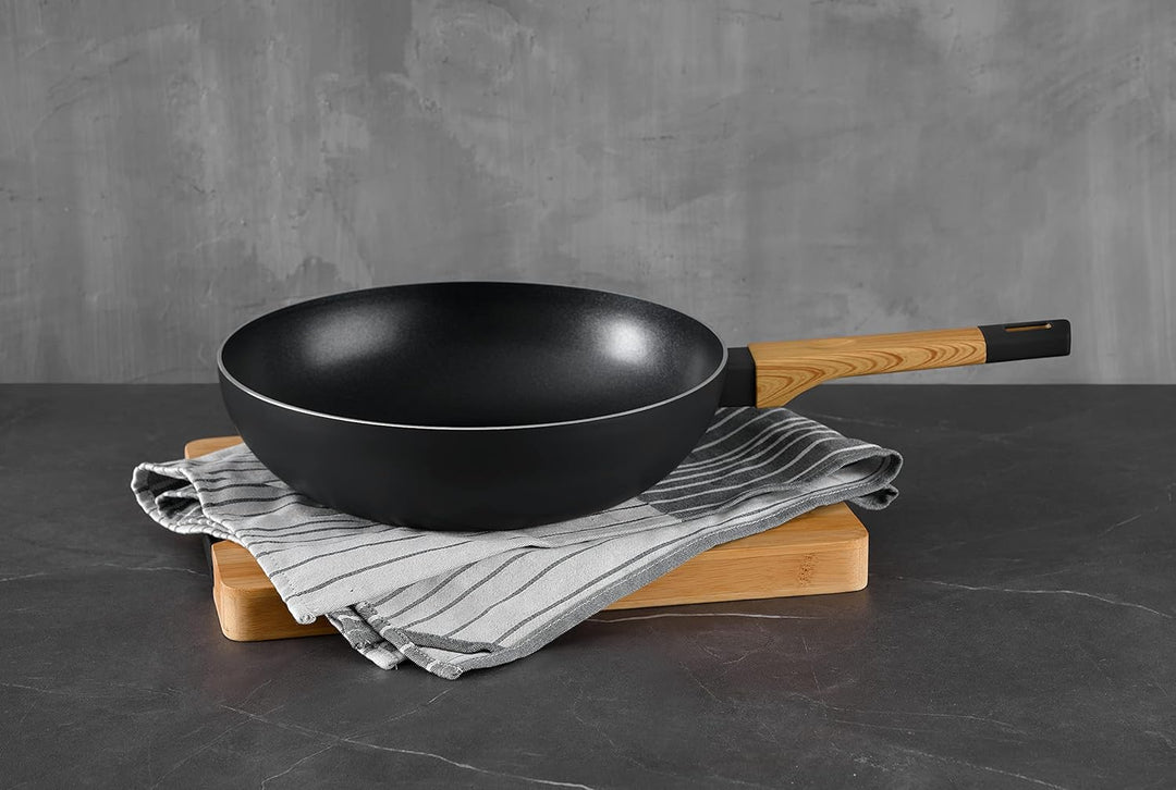 BERGNER BG-34627-BK Earth Black Keine Stickpfanne, Aluminium, 1 Liter, schwarz 28 X 7,5 cm, 28 X 7,5