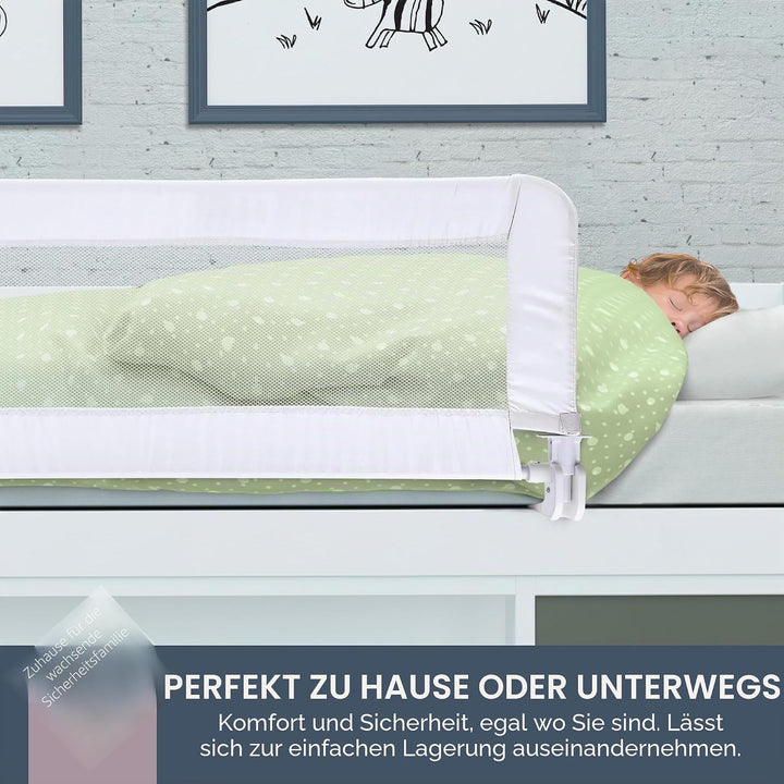 Dreambaby F719 Phoenix Bettgitter Rausfallschutz, mit Umklappfunktion & transportables Bettgitter –
