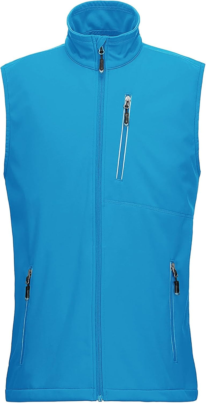 33,000ft Leichte Softshell Weste für Herren, Wasserdichte Winddichte Laufweste, Atmungsaktive Vest G
