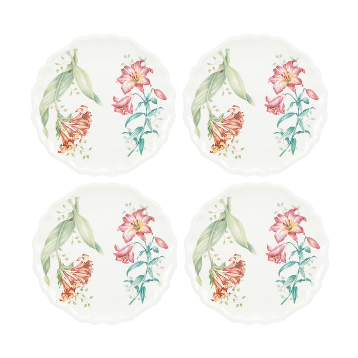 Lenox 856372 Butterfly Meadow Melamine Teller, weiss Akzent-Teller, Akzent-Teller