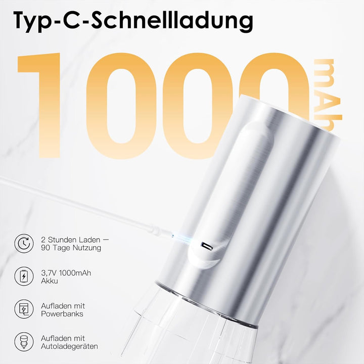 Marchpower elektrische Salz und Pfeffermühle Set, USB Wiederaufladbar, Edelstahl, 2 grosse Kapazität