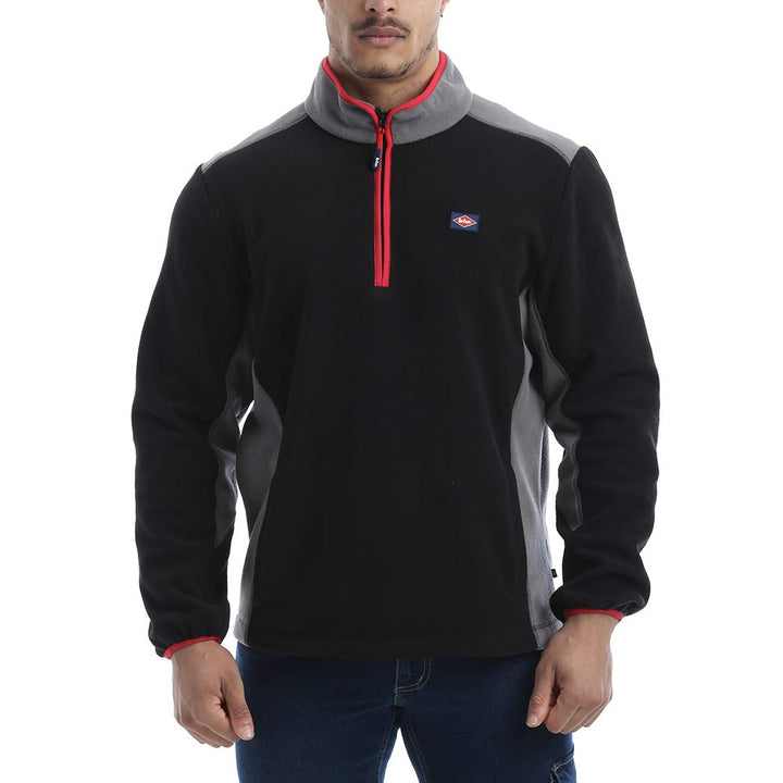 Lee Cooper Arbeitskleidung Mens Zip Neck Thermal Anti Pill Fleece Arbeit Pullover Pullover Pullover