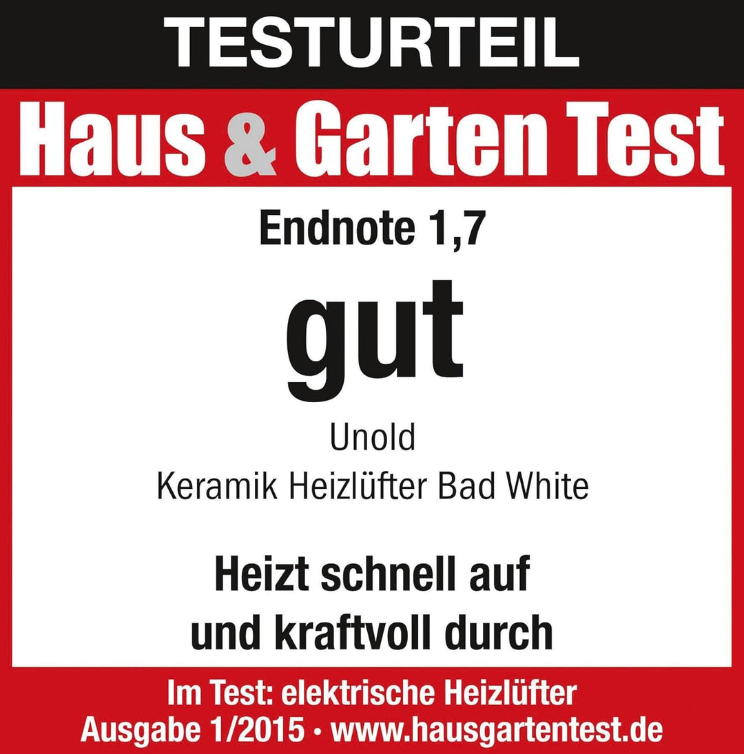 Unold Keramik Heizlüfter, weiss, 86440