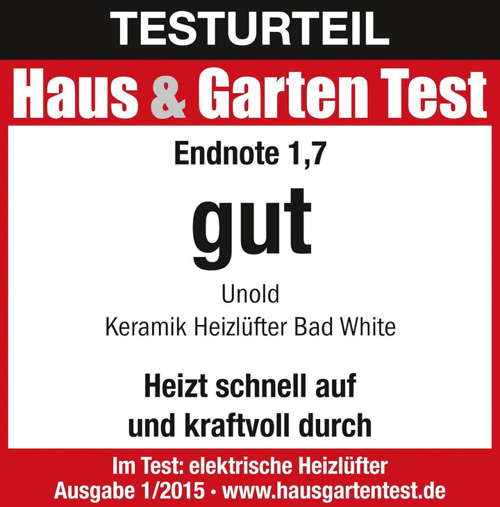 Unold Keramik Heizlüfter, weiss, 86440