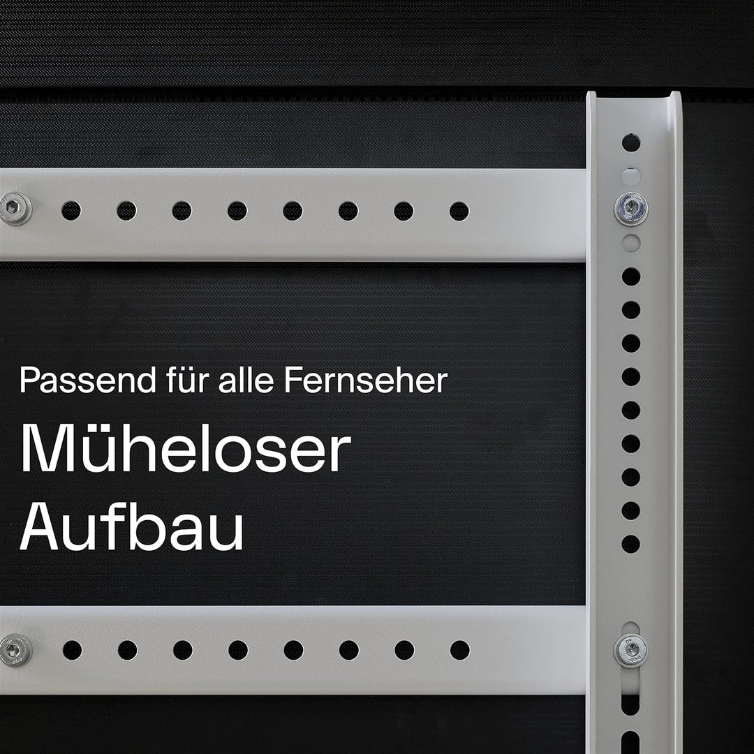 Pedestal Straight Rollin’ TV Schrank | TV Ständer mit Rollen | TV Lowboard Schwenkbar | Fernsehtisch