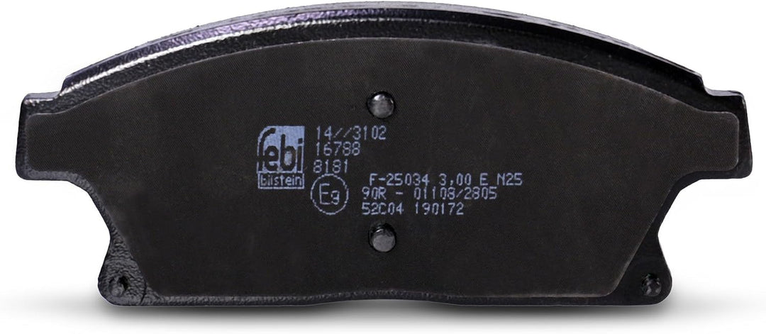 febi bilstein 16788 Bremsbelagsatz , 1 Stück Single, Single