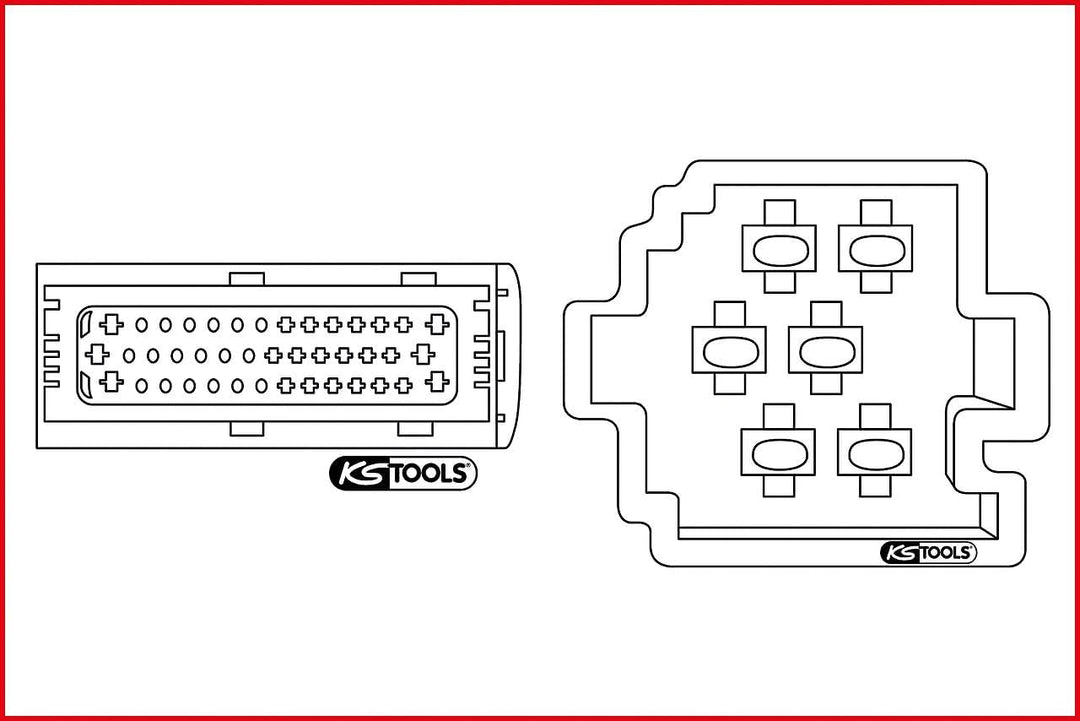 KS Tools 154.0015 Universal Kabel-Entriegelungswerkzeug-Satz, 3-teilig