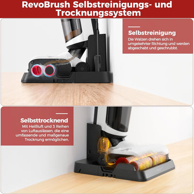 roborock Dyad Pro Combo 5-in-1 Nass Trockensauger Kabelloser 17000Pa Wischsauger mit Akku Staubsauge