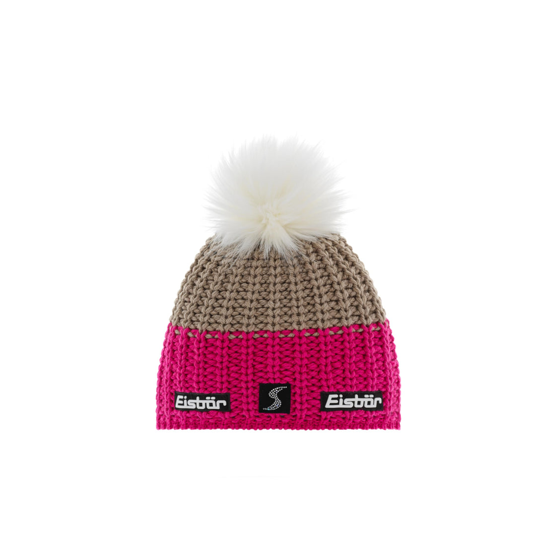 Eisbär Focus Lux Crystal Mütze Ski Austria, Rosa