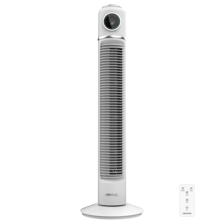 Cecotec - Turmventilatoren EnergySilence 1090 Skyline Retro Smart White von 81 cm, 40W, Display -LED